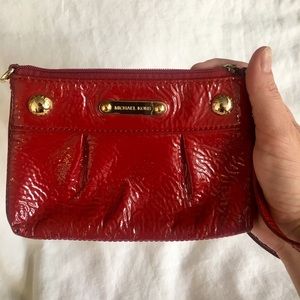 Michael Kors Red clutch purse